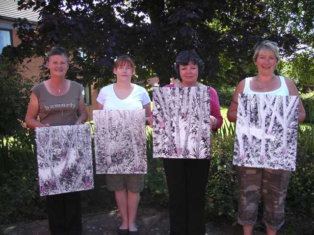 art class in shropshire with artist diane jennings